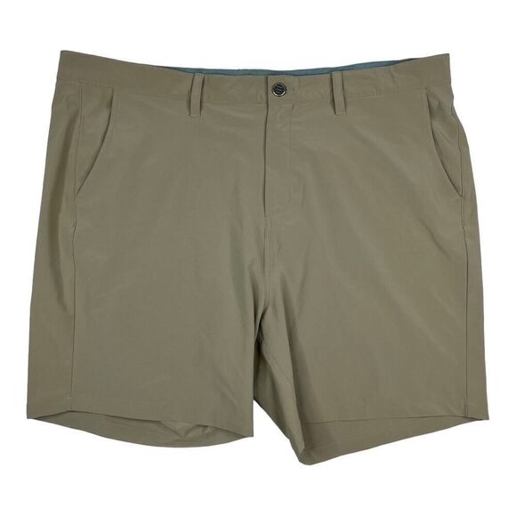 Free Fly Apparel Other - Free Fly Dark Tan Khaki Men's Tradewind Chino Fit Stretch Shorts Size 42x7